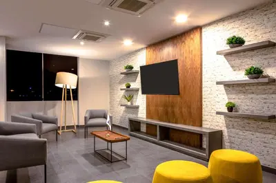 Zona de estar de Comfort Inn Delicias