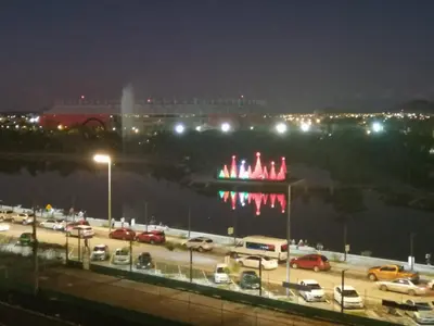 Vista de un río cerca de este apartamento