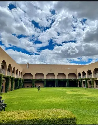 Jardín al aire libre en Hotel Santa Fe