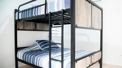 Cama o camas de una habitación en CASA FAMILIAR PARA 8 PERSONAS EN RESIDENCIAL SEGURO