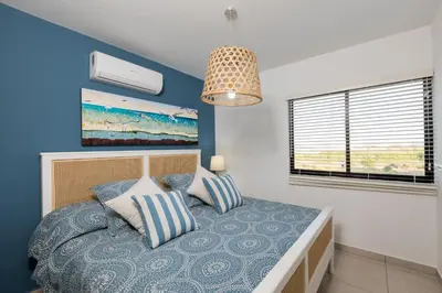 Cama o camas de una habitación en Departamento NUEVO equipado completo!!
