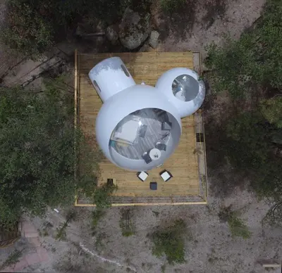 Plano de Wooden Inn - Cabañas Boutique y Bubble Glamping en Creel