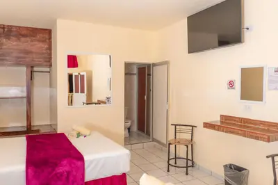 Cama o camas de una habitación en Hotel Buenos Aires