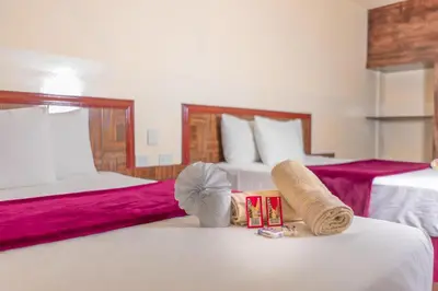 Cama o camas de una habitación en Hotel Buenos Aires