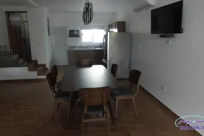 Una cocina o zona de cocina en Departamento Turquesa 1 Joyas del mar San Carlos