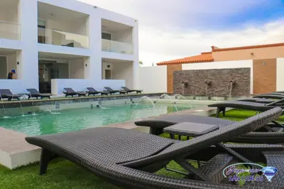 Piscina en o cerca de Departamento Turquesa 2 Joyas del Mar