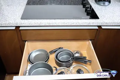 Una cocina o zona de cocina en Departamento Turquesa 3 joyas de mar San Carlos