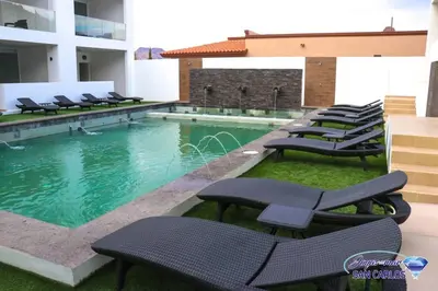 Piscina en o cerca de Departamento Turquesa 3 joyas de mar San Carlos