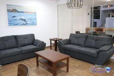 Zona de estar de Departamento Topacio 1 Joyas del Mar