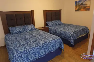 Cama o camas de una habitación en Departamento Topacio 1 Joyas del Mar