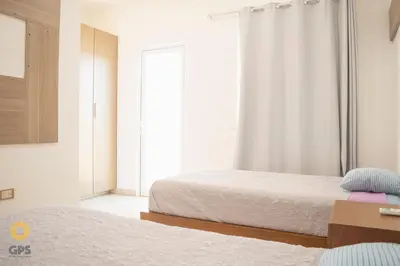 Cama o camas de una habitación en Depa con hermosa vista desde terraza by G P S rentas