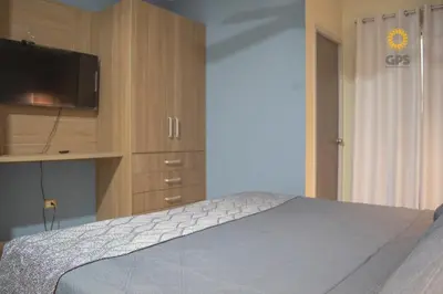 Cama o camas de una habitación en Habitación hotelera 5min de la playa by G P S rentas