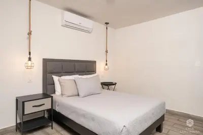 Cama o camas de una habitación en Casa Guillermina