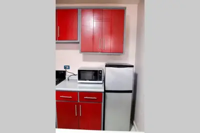 Una cocina o zona de cocina en Departamentos Cumbres de Creel