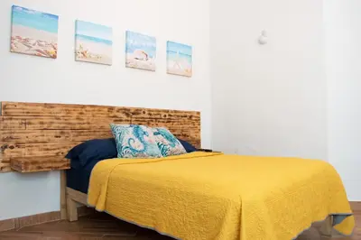 Cama o camas de una habitación en Isla Venados Renta Vacacional