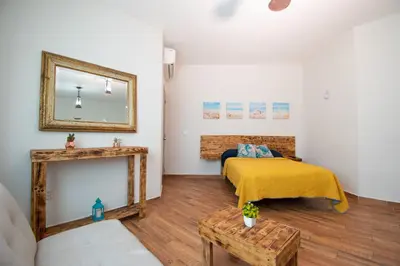 Cama o camas de una habitación en Isla Venados Renta Vacacional