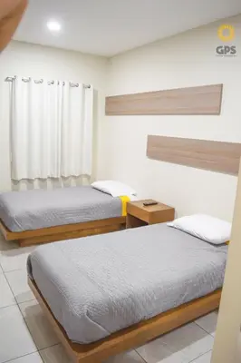 Cama o camas de una habitación en hermoso depa con vista a la marina by G P S rentas