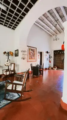 Zona de estar de Hostal La española Parras