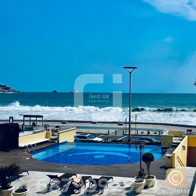 Plano de Condominio Miramar, Mazatlan en malecón frente a la playa