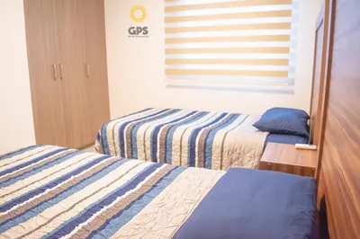 Cama o camas de una habitación en Depa en la marina a 5min de la playa by G P S rentas