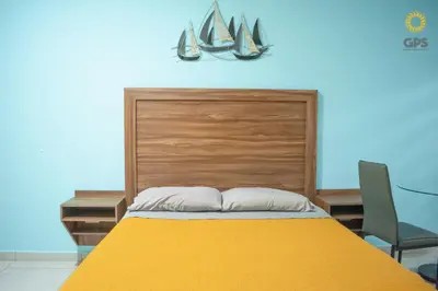 Cama o camas de una habitación en 6012 Habitación hotelera en Pacifika en Marina