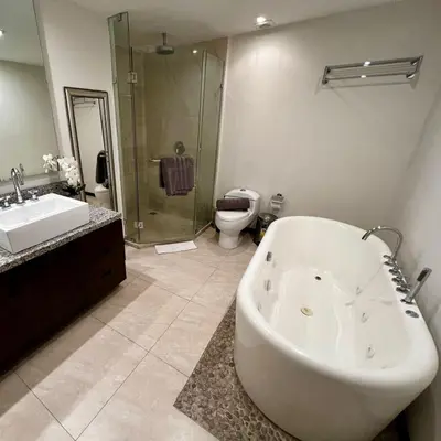 Un baño de Peninsula Mzt Departamentos Vacacionales 3 Habs.