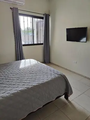 Cama o camas de una habitación en Departamento Y