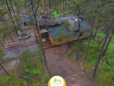 Cabaña La Mazatleca en Mexiquillo a vista de pájaro