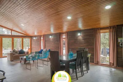 Zona de estar de Cabaña La Mazatleca en Mexiquillo