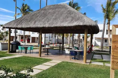 Jardín al aire libre en Nice House w/ shared pool and close to the beach at Mazatlan