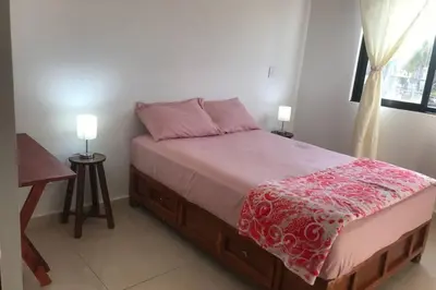 Cama o camas de una habitación en Nice House w/ shared pool and close to the beach at Mazatlan