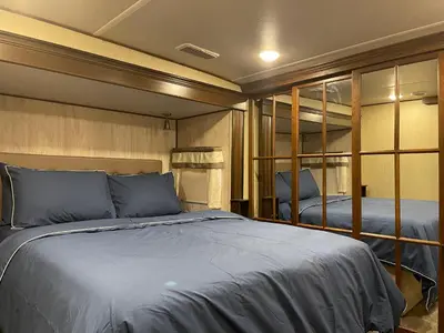 Cama o camas de una habitación en Palapa Bajazul