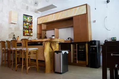 Una cocina o zona de cocina en Finca del Rocio