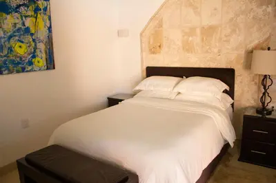 Cama o camas de una habitación en Finca del Rocio