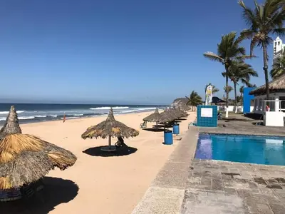 Piscina en o cerca de Casa en la playa