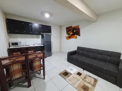 Una cocina o zona de cocina en Apartamentos Milenario