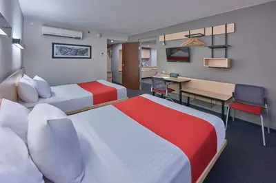 Cama o camas de una habitación en City Express by Marriott Cananea