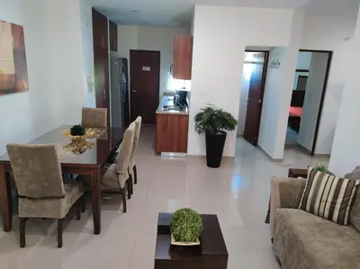 Una cocina o zona de cocina en Departamento a 200 Mts de la playa y alberca en planta baja