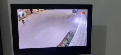 Una televisión o centro de entretenimiento en Casa Mina la prieta
