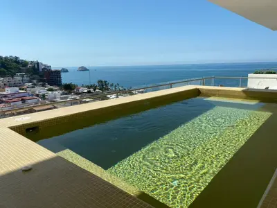 Piscina en o cerca de BOCA DE CIELO Departamento frente al mar con ocasos increíbles
