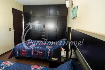 Cama o camas de una habitación en Hermosa Casa, Cerca del Mar, 3 min de la Playa