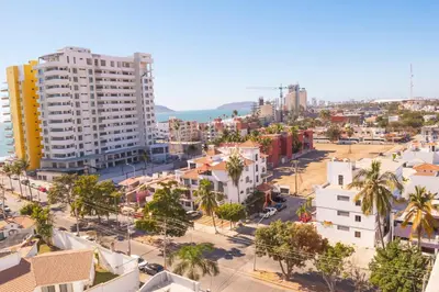 Vista general de Mazatlán o vista desde el apartamento