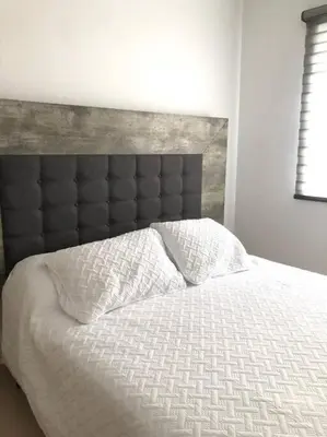 Cama o camas de una habitación en Casa en residencial para 8 personas cerca de la playa!!