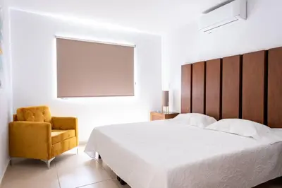 Cama o camas de una habitación en La casa del Mar. Mazatlán
