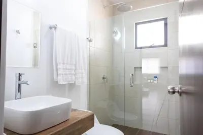 Un baño de La casa del Mar. Mazatlán