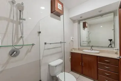 Un baño de Exclusivo departamento en la zona dorada