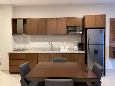 Una cocina o zona de cocina en Paseo Lomas, muy céntrico y equipado a 5 min playa