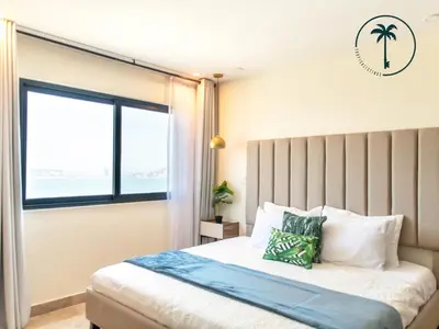 Cama o camas de una habitación en Hermosa Vista al Mar, Condominio de Lujo!