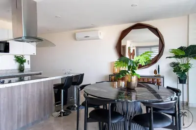 Una cocina o zona de cocina en Nuevo Departamento en el Malecón!