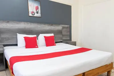 Cama o camas de una habitación en OYO Hotel Real Del Sur, Estadio Chihuahua